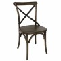 BOLERO - Chaises couleur noyer avec dossier croisé 