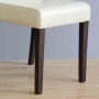 BOLERO - Chaises en simili cuir crème