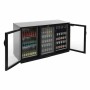 POLAR - Arrière-bar trois portes pivotantes Série G noir 330L