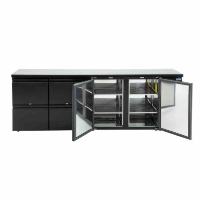 POLAR - Arrière-bar Série U 2 portes et 4 tiroirs