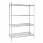 VOGUE - Étagère en kit 4 niveaux 1220 x 610mm