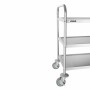VOGUE - Chariot de débarrassage en acier inoxydable 3 niveaux