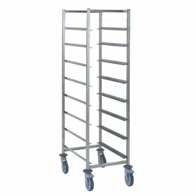 TOURNUS - Chariot pour casiers à vaisselle 8 niveaux 