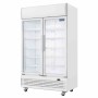 POLAR - Armoire réfrigérée 2 portes vitrées à charnières avec caisson lumineux Série G 950L