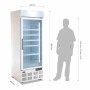 POLAR - Vitrine réfrigérée négative une porte avec bandeau lumineux Série G 412L