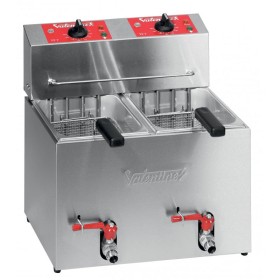 VALENTINE - Friteuse électrique de table 2 x 5 L