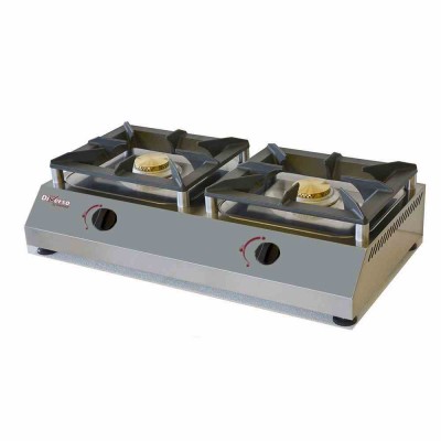 Réchaud gaz professionnel de table 2 feux vifs WR-RTD/2G - DIVERSO