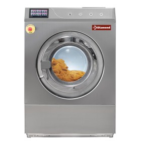 DIAMOND - Lave-linge à super essorage, 18 kg inox