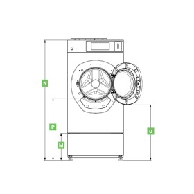 SCHULTHESS - Socle de réhausse pour w100 hauteur 330 mm