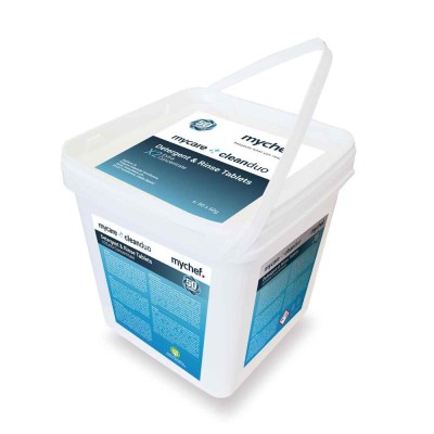 MYCHEF - Tablettes de détergent et liquide de rinçage CleanDuo