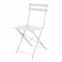 BOLERO - Lot de 2 chaises de terrasse en acier coloré grises