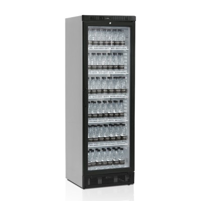 TEFCOLD - Armoire à boisson 372 L - 1 porte noire vitrée