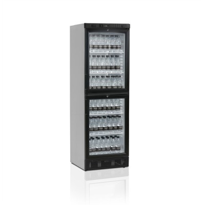 TEFCOLD - Armoire à boisson 347 L - 2 portillons noirs vitrés