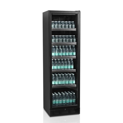 TEFCOLD - Armoire à boisson noire 387 L - 1 porte vitrée