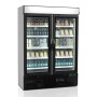TEFCOLD - Vitrine noire vitrée positive 1079 L 2 portes
