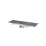 L2G - Caniveau inox avec siphon et sortie horizontale 1000x300 mm