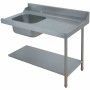 DIAMOND - Ensemble lave-vaisselle à capot Break Tank, table de prélavage à droite