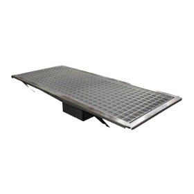 L2G - Caniveau inox avec siphon et sortie horizontale 1000x400 mm