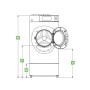 SCHULTHESS - Socle de réhausse pour W65/80 hauteur 330mm