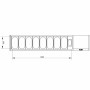 Vitrine à ingrédients 8 bacs GN 1/3 + 1 bac GN 1/9 avec pare-haleine - DIAMOND