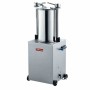 DIAMOND - Poussoir hydraulique vertical en inox, 25 litres sur roues