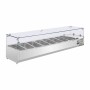 POLAR - Saladette réfrigérée capacité 8 GN 1/4 parois en verre