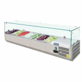 POLAR - Saladette réfrigérée capacité 7 GN 1/4 parois en verre