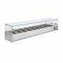 POLAR - Saladette réfrigérée capacité 9 GN 1/3 parois en verre