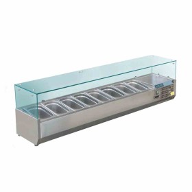 POLAR - Saladette réfrigérée capacité 8 GN 1/3 parois en verre