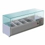 POLAR - Saladette réfrigérée capacité 3 GN 1/3 & 1 GN 1/2 parois en verre