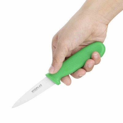 HYGIPLAS - Couteau d'office vert 90 mm