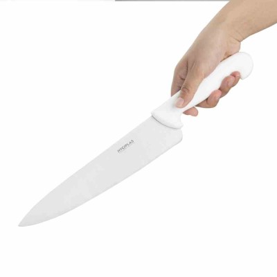 HYGIPLAS - Couteau de cuisinier blanc 255 mm