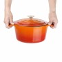 VOGUE - Grande cocotte ronde orange 
