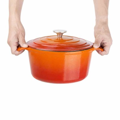 VOGUE - Grande cocotte ronde orange 