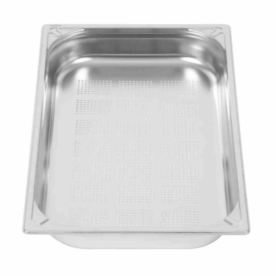 VOGUE - Bac inox 18/10 perforé GN 1/1 65 mm