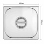 VOGUE - Couvercle GN 2/3 inox 