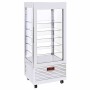DIAMOND - Vitrine blanche 4 faces positive, ventilée, 480 L