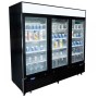 ATOSA - Vitrine positive avec bandeau lumineux 3 portes