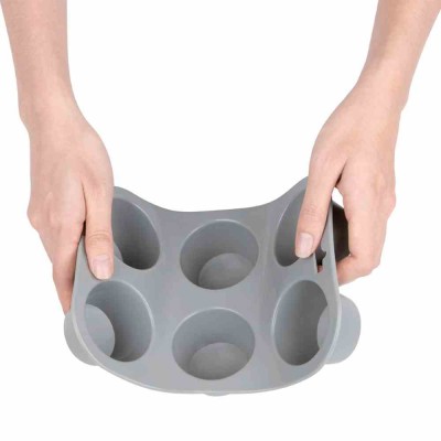 VOGUE - Plaque flexible en silicone 6 muffins 