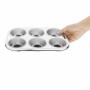 VOGUE - Plaque de 6 moules à muffins profonds 