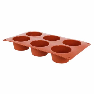 PAVONI - Plaque 6 muffins en silicone Formaflex