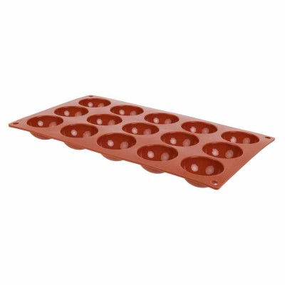 PAVONI - Plaque 15 demi-sphères en silicone Formaflex