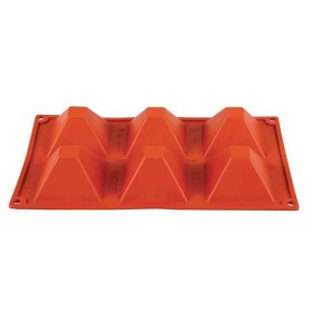 PAVONI - Plaque 6 pyramides en silicone Formaflex