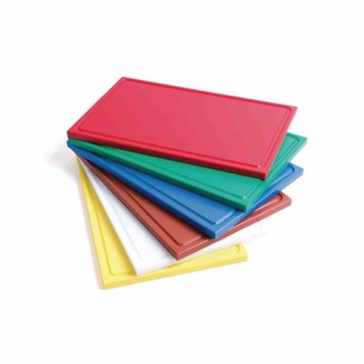 GASTRO M - Planche à découper avec rigole GN1/2 en polyéthylène haute densité  verte