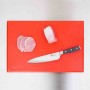 HYGIPLAS - Planche à découper épaisse haute densité rouge