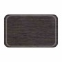 ROLTEX - Plateau rond en mélamine GN1/1 antidérapant 530 x 325 mm wengé