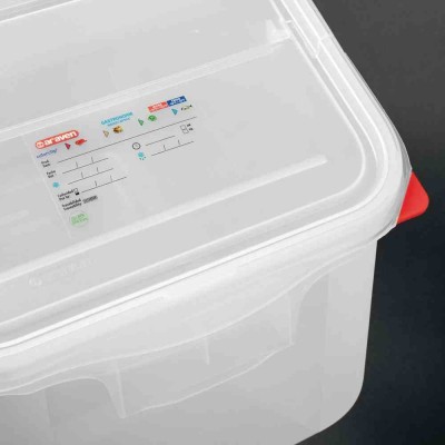 ARAVEN - Boîte à ingrédients transparente 50L