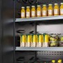 DIAMOND - Vitrine murale 1800 mm libre service noire