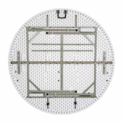 BOLERO - Table ronde pliable au centre blanche 