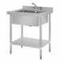 VOGUE - Plonge 1 bac profondeur 600 mm inox